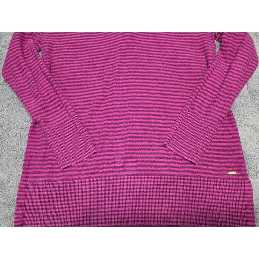 VTG Tommy Hilfiger Women's Pink And Purple Knit Long Sleeve Shirt Size Small - Picture 11 of 15